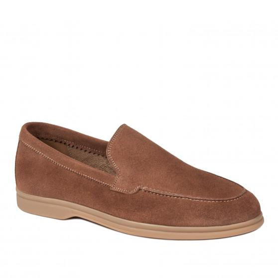 Mocassins hommes 980 camel velours