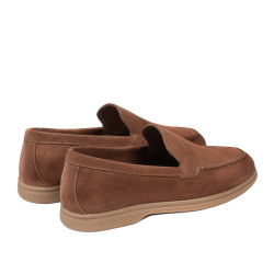Mocassins hommes 980 camel velours