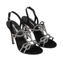 Sandales femme 1317 noir velours