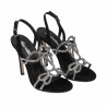 Sandales femme 1317 noir velours