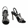 Sandales femme 1317 noir velours