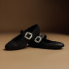 Ballerines femme 1314 noir estampé lifestyle