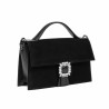 Sac à main pour femme 039g 01 noir velours