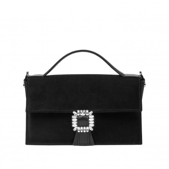 Sac à main pour femme 039g 01 noir velours