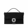 Sac à main pour femme 039g 01 noir velours