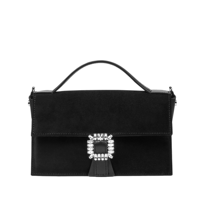 Sac à main pour femme 039g 01 noir velours