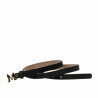 Ceinture femme 42cm noir velours