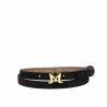 Ceinture femme 42cm noir velours