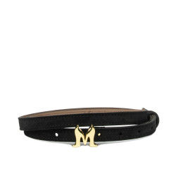 Ceinture femme 42cm noir velours