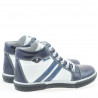 Bottes enfant 3213 vernis indigo+blanc