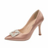 Chaussures élégantes femme 1339 satin nude
