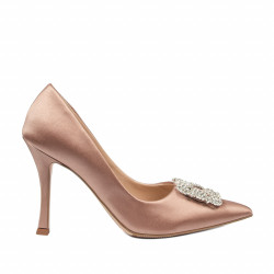 Chaussures élégantes femme 1339 satin nude