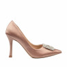 Chaussures élégantes femme 1339 satin nude