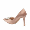 Chaussures élégantes femme 1339 satin nude