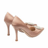 Chaussures élégantes femme 1339 satin nude