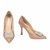 Chaussures élégantes femme 1339 satin nude