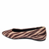 Ballerines femme 1341 zèbre camel
