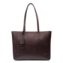 Sac à main femme bandoulière 034g bordeaux safiano