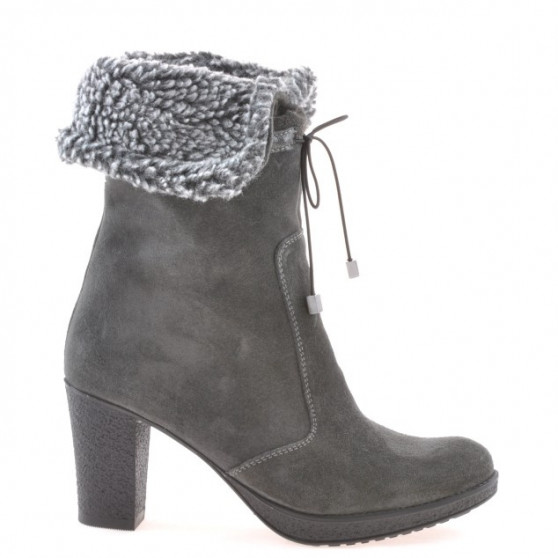 Bottes femme 3266 anthracite velours