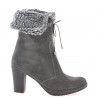 Bottes femme 3266 anthracite velours