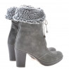 Bottes femme 3266 anthracite velours
