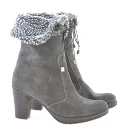 Bottes femme 3266 anthracite velours