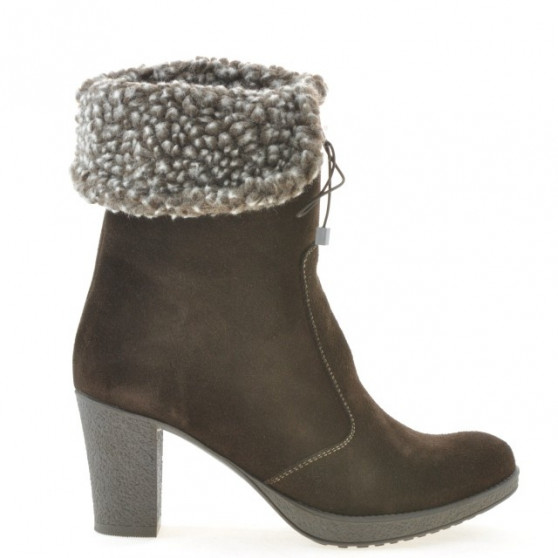 Bottes femme 3266 café velours