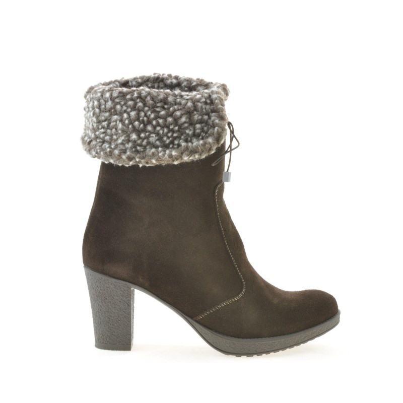 Bottes femme 3266 café velours