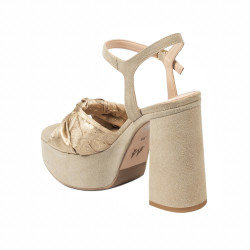 Sandales femme 1310 sable velours