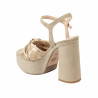 Sandales femme 1310 sable velours
