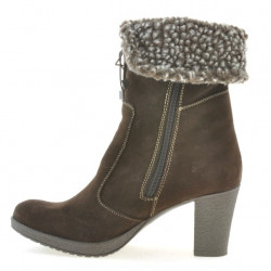 Bottes femme 3266 café velours