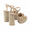 Sandales femme 1310 sable velours