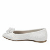 Ballerines femme 1354 satin blanc