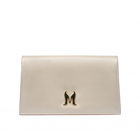 Sac à bandoulière femme 029g beige satiné