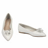 Ballerines femme 1354 satin blanc