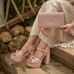 Sac à main femme épaule 029g poudre saffiano lifestyle