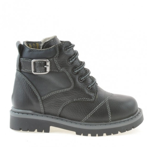 Bottes enfants petits 21c noir+gris Bottes enfants petits 21c noir+gris