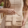 Sac à bandoulière femme 028g croco beige lifestyle