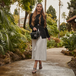 Sandales femme 1317 noir velours lifestyle