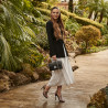 Sandales femme 1317 noir velours lifestyle
