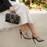 Sandales femme 1317 noir velours lifestyle