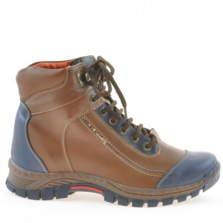 Bottes adolescents 479 marron+indigo