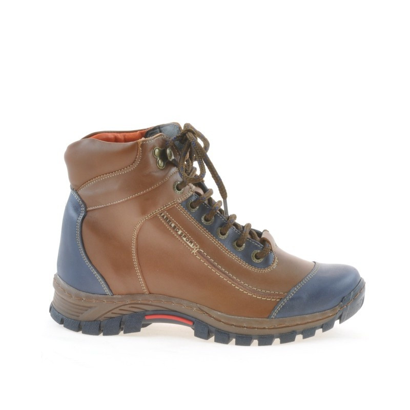 Bottes adolescents 479 marron+indigo