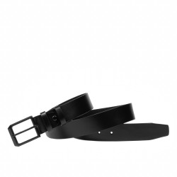 Ceinture homme 15b noir brillant
