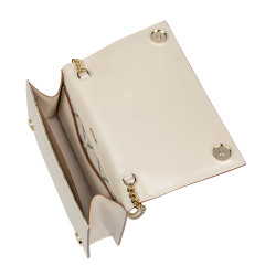 Sac à bandoulière femme 029g beige satiné