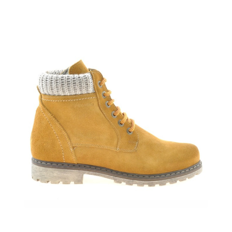 Bottes femme 3269 jaune velours