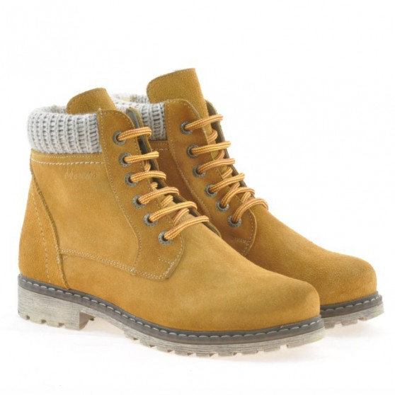Bottes femme 3269 jaune velours