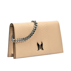 Sac à main femme à bandoulière 029g 01 croco nude