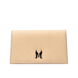 Sac à main femme à bandoulière 029g 01 croco nude