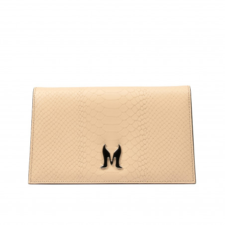 Sac à main femme à bandoulière 029g 01 croco nude